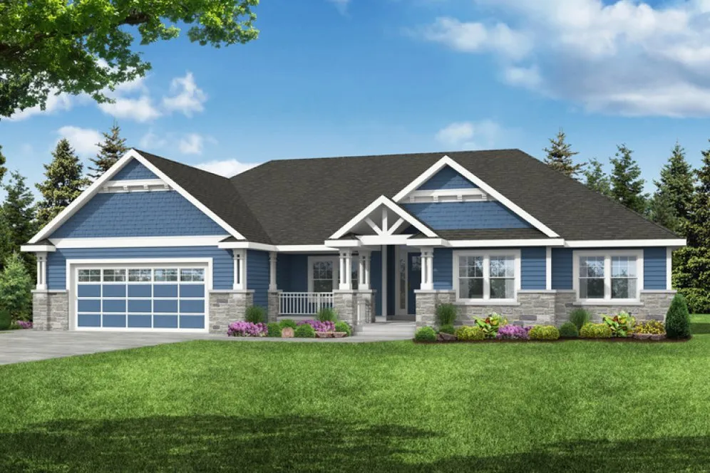 Full Rendering for House Plan #344662
