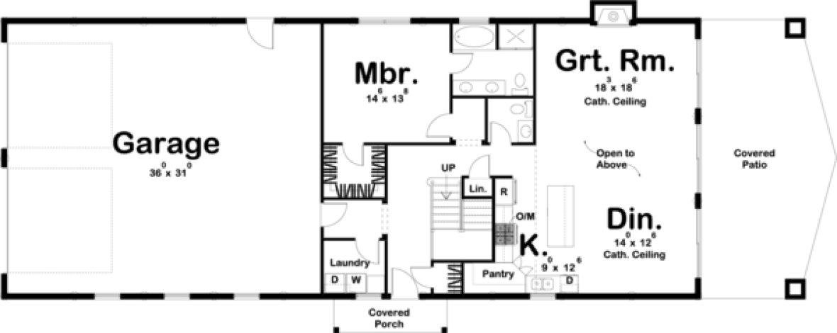 Main Floor Plan for House Plan #709702