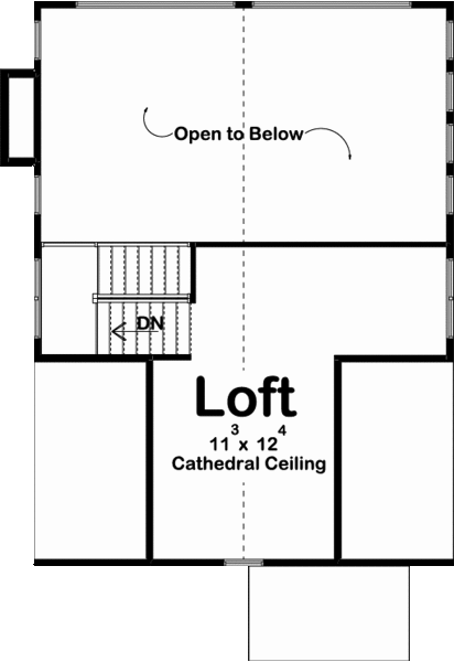 Second Floor Plan for House Plan #705911