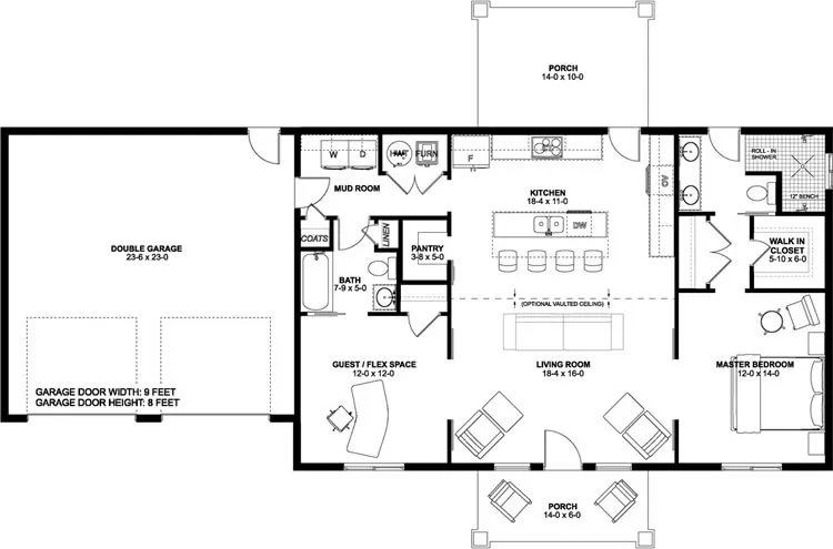 Main Floor Plan for House Plan #581230