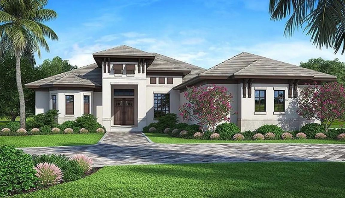 Full Rendering for House Plan #772652