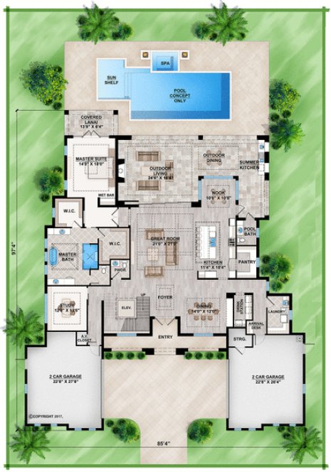 Main Floor Plan for House Plan #774734