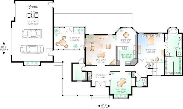 Main Floor Plan for House Plan #147782