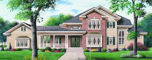 Full Rendering for House Plan #147782