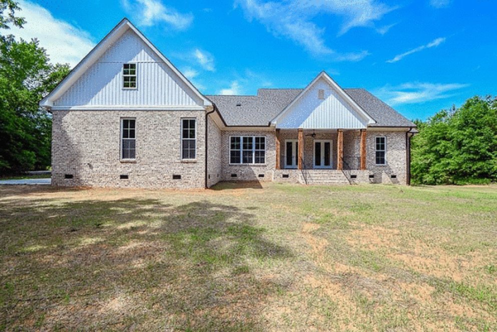 Rear Elevation for House Plan #309642