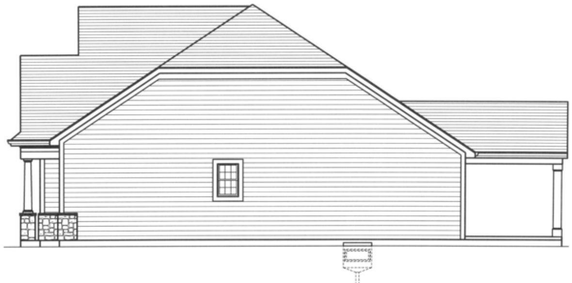 Right Elevation for House Plan #537661