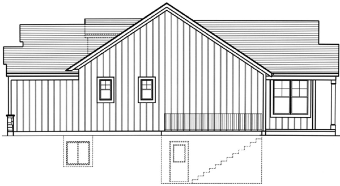 Right Elevation for House Plan #537461