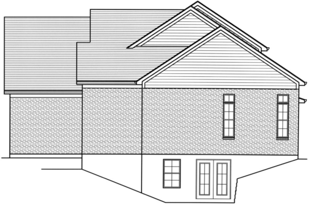 Right Elevation for House Plan #535602