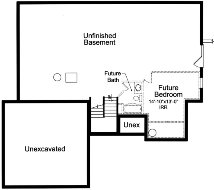 Basement Plan for House Plan #535602