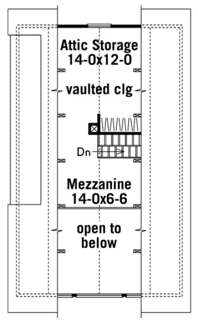 Second Floor Plan for House Plan #636011