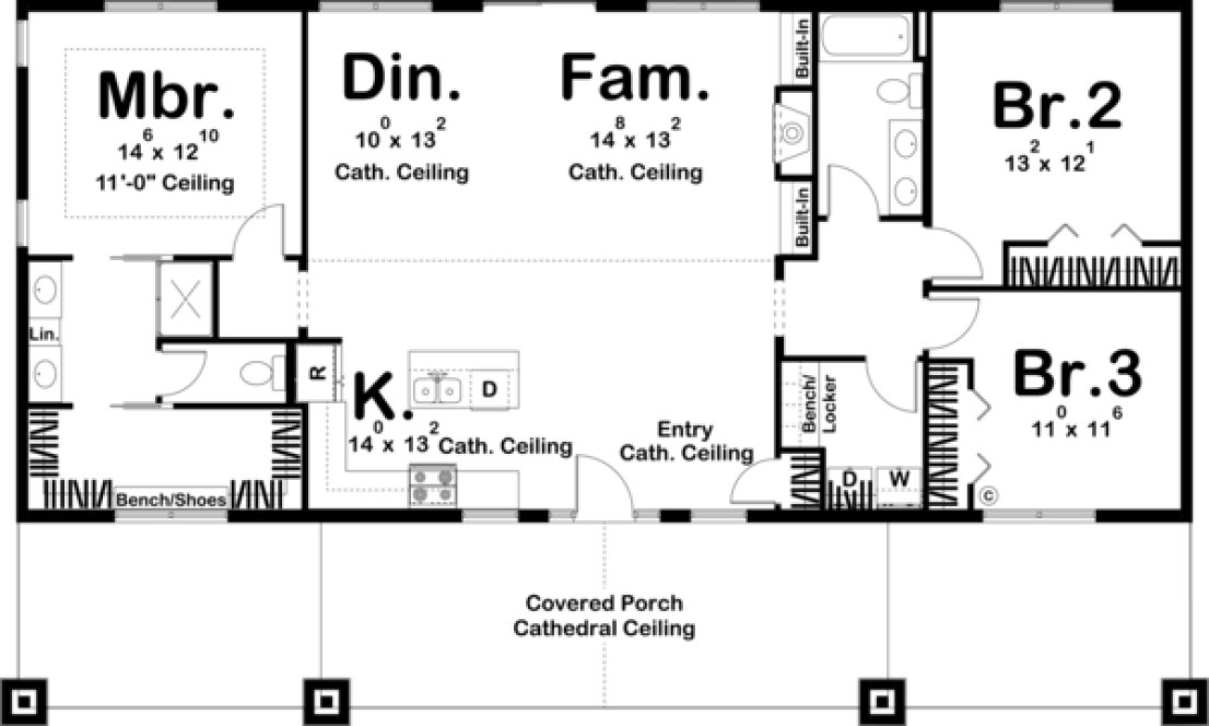 Main Floor Plan for House Plan #705961