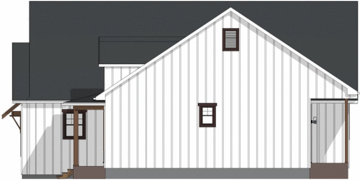 Right Elevation for House Plan #203085