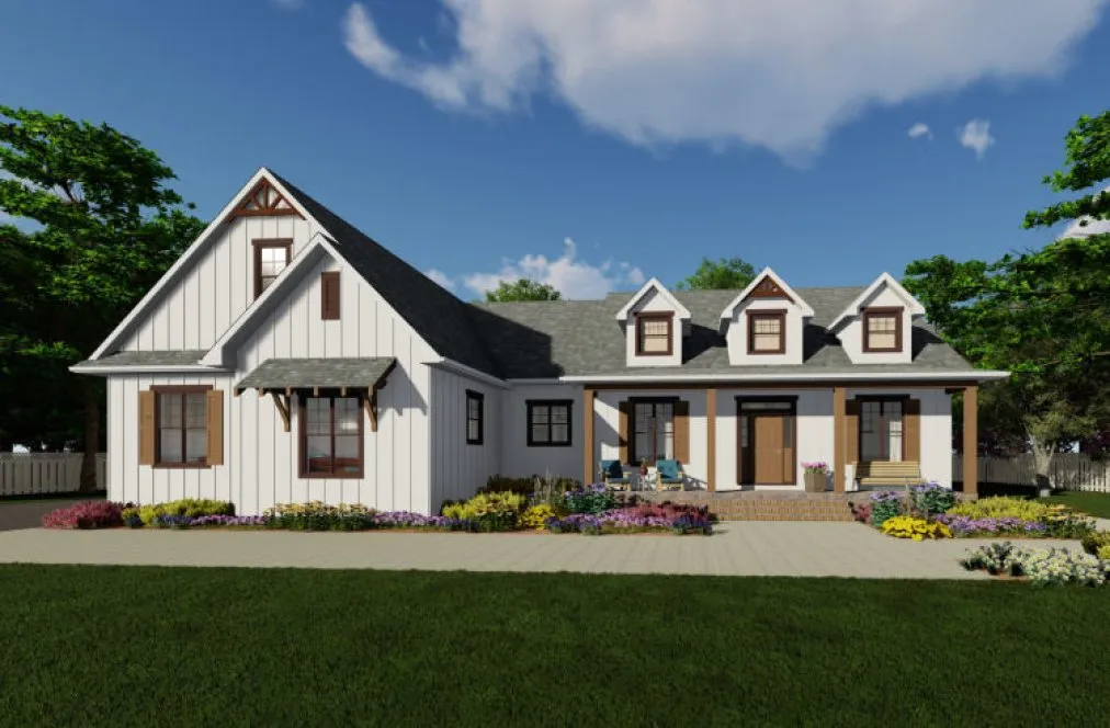 Full Rendering for House Plan #203085