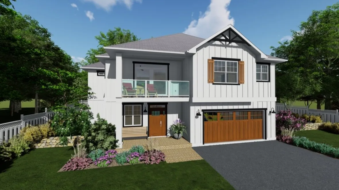 Full Rendering for House Plan #203080