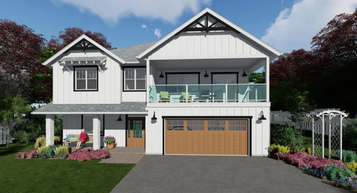 Full Rendering for House Plan #203078