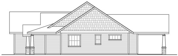 Right Elevation for House Plan #345562