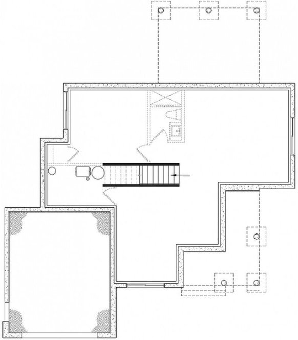 Basement Plan for House Plan #140481