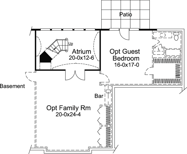 Basement Plan for House Plan #637132
