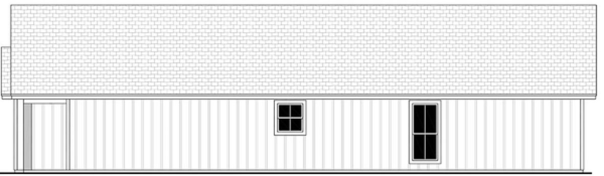 Right Elevation for House Plan #302921