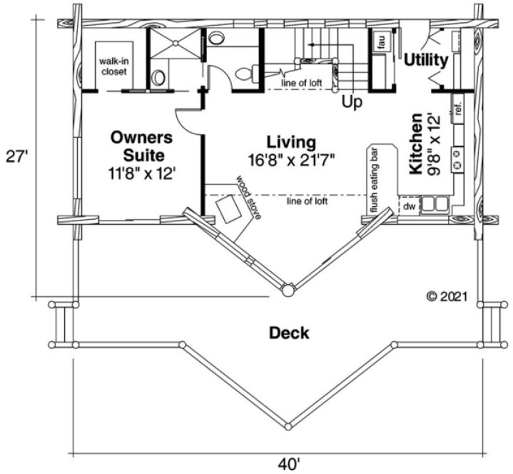 Main Floor Plan for House Plan #343241