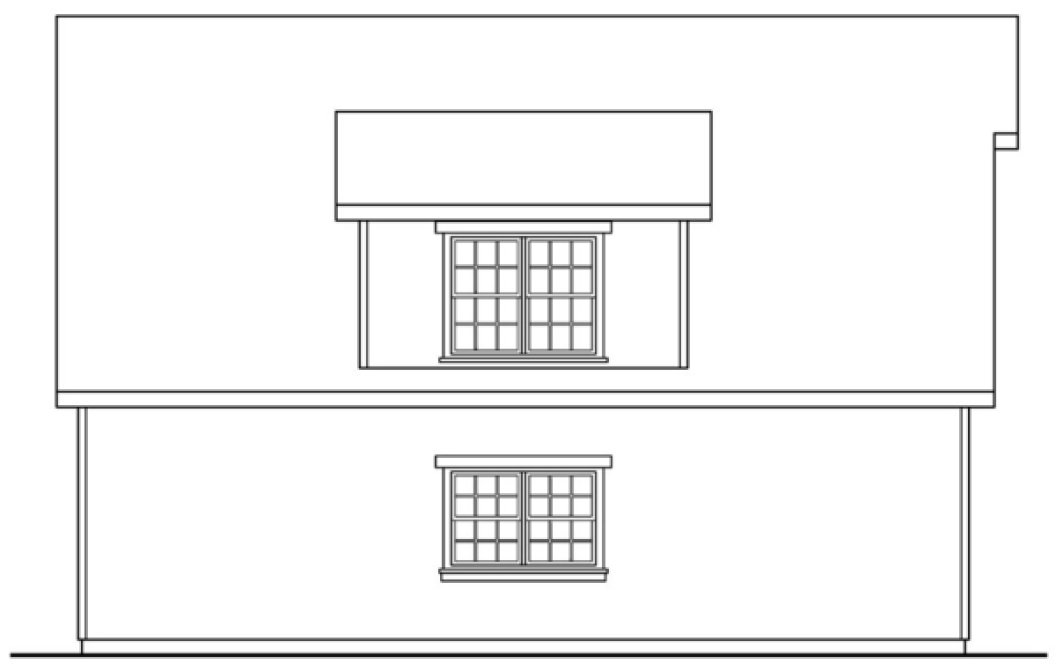 Right Elevation for House Plan #349002