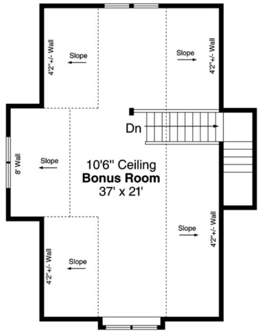 Attic Plan for House Plan #349002