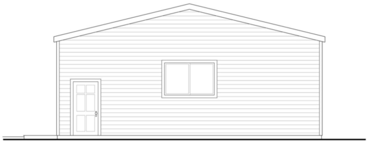 Right Elevation for House Plan #342511