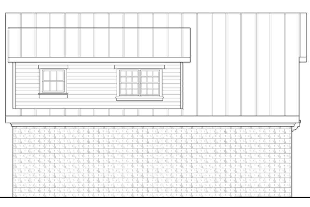 Left Elevation for House Plan #349871