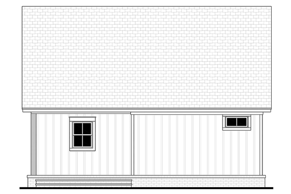Rear Elevation for House Plan #300870