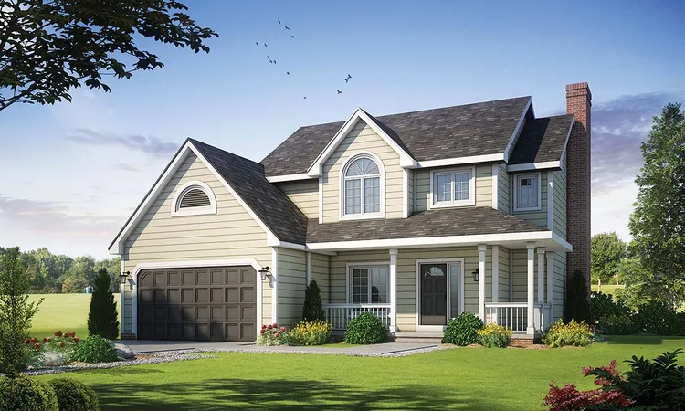 Full Rendering for House Plan #152881