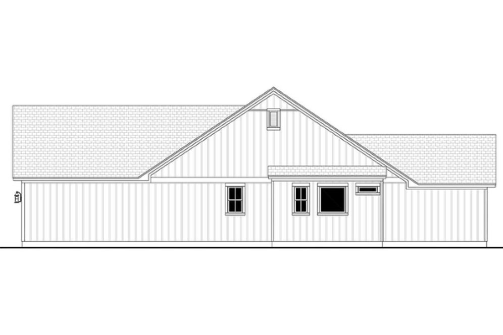 Right Elevation for House Plan #304322