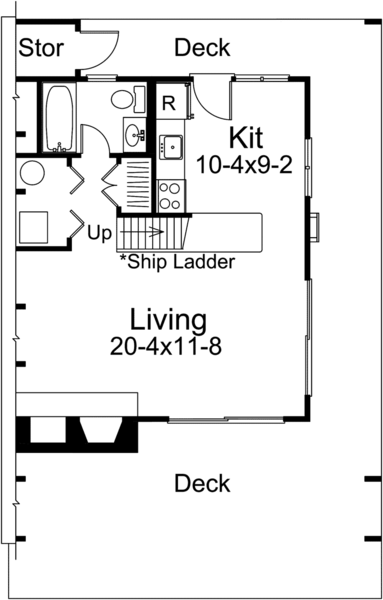 Main Floor Plan for House Plan #635680