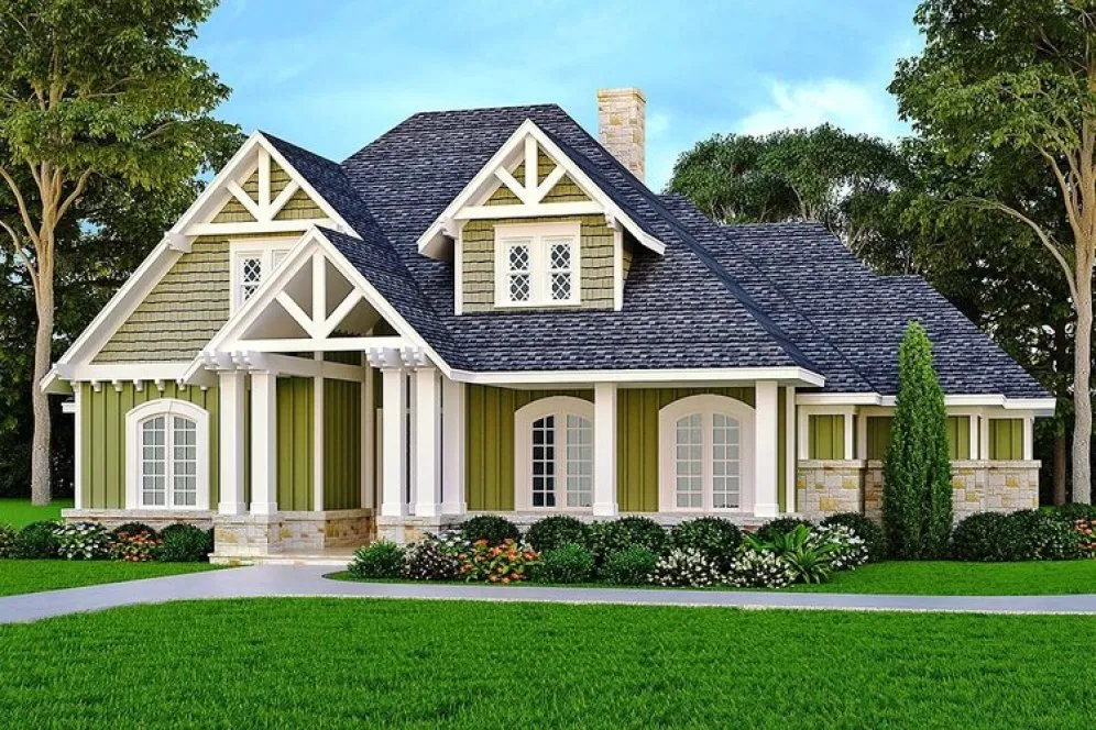 Full Rendering for House Plan #488391