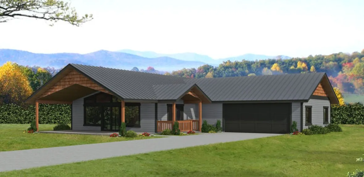 Full Rendering for House Plan #452531