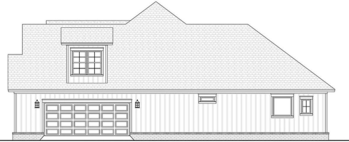 Right Elevation for House Plan #308532