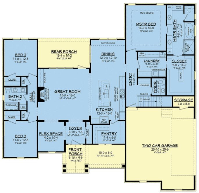 Main Floor Plan for House Plan #308532