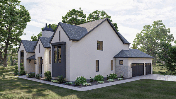 Right Elevation for House Plan #702243
