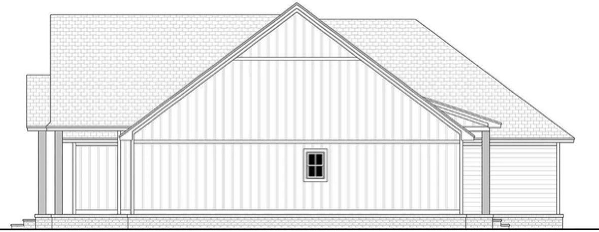 Right Elevation for House Plan #302902