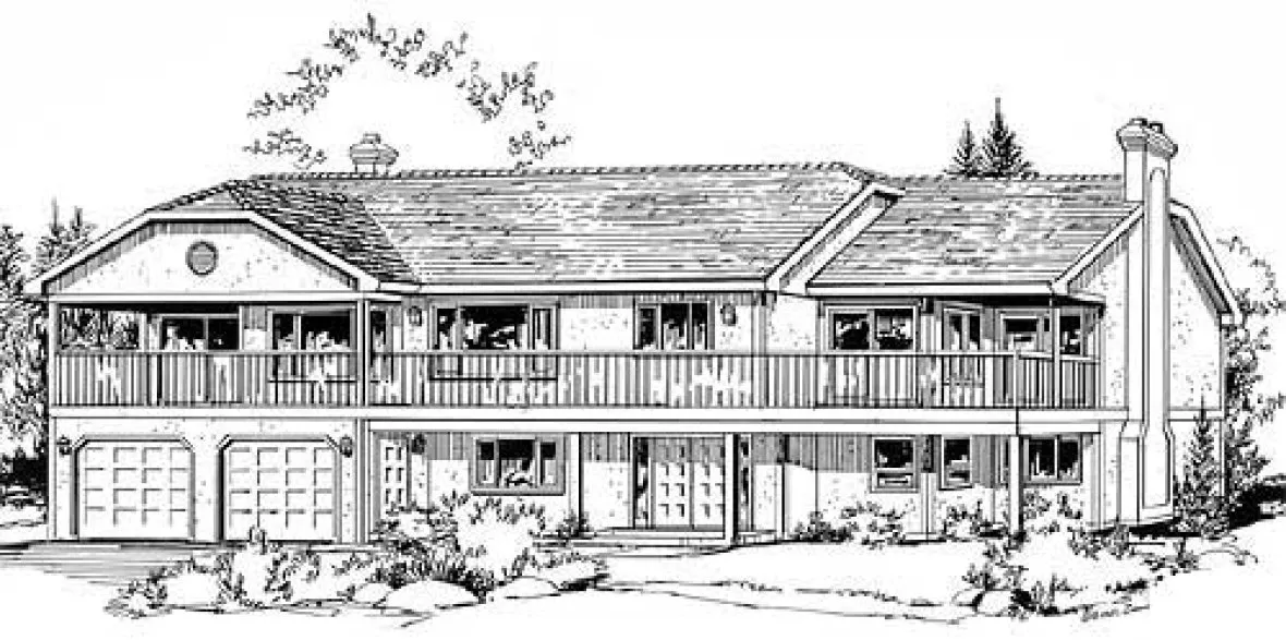 Full Rendering for House Plan #138009