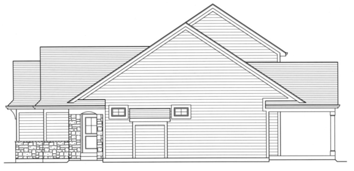Right Elevation for House Plan #537841