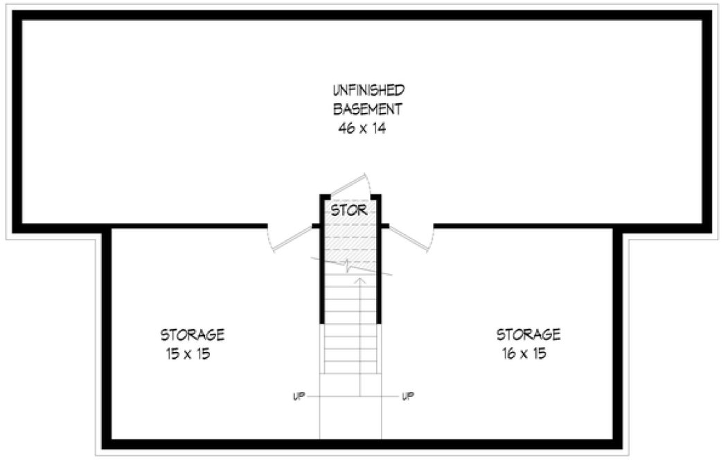 Basement Plan for House Plan #692442