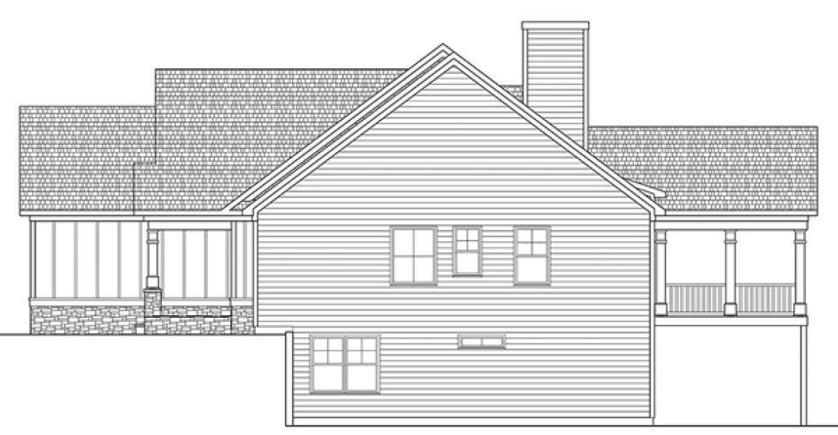 Right Elevation for House Plan #715352