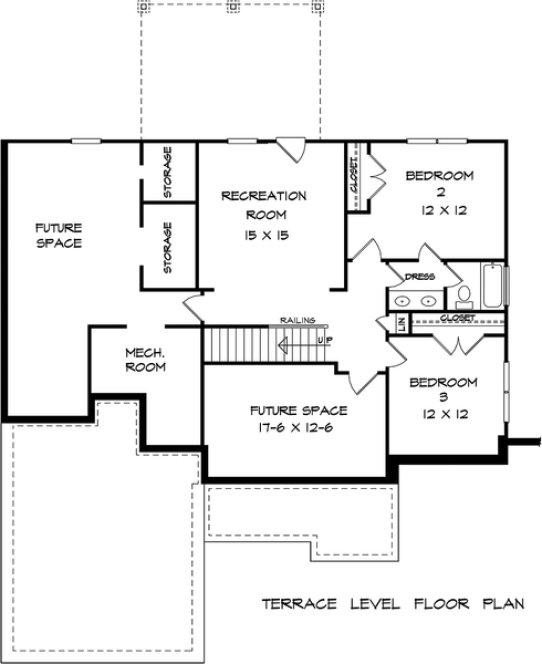 Floorplan lower for House Plan #715352