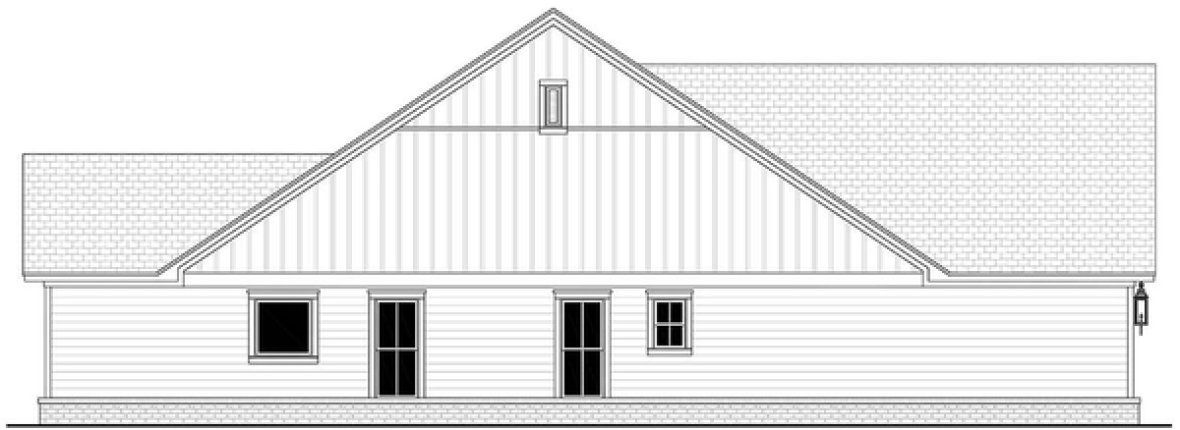 Left Elevation for House Plan #308281