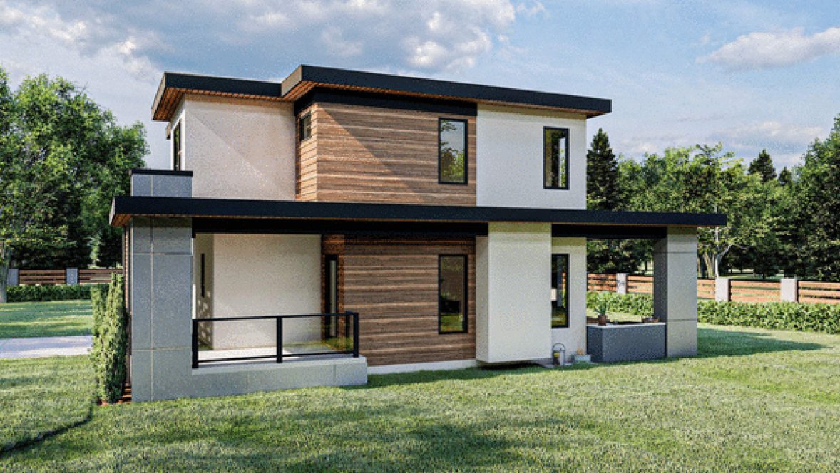 Right Elevation for House Plan #703641