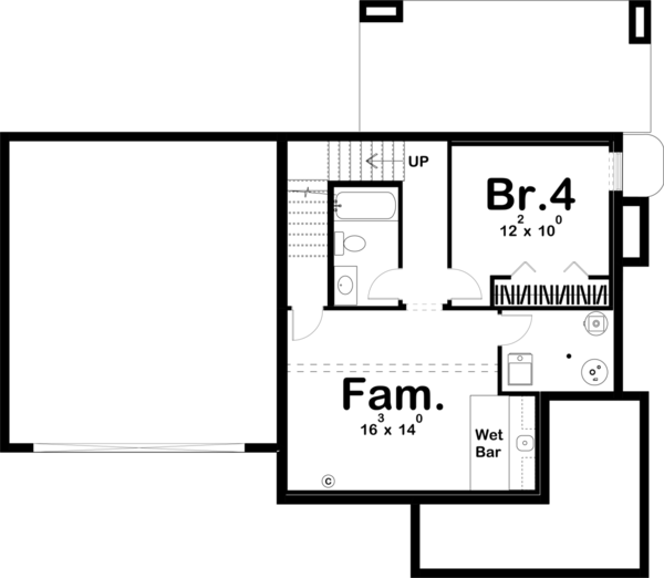 Basement Plan for House Plan #703641