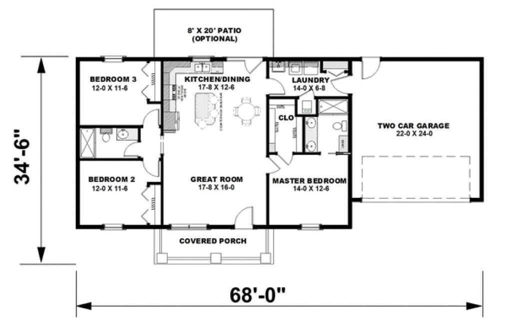 Main Floor Plan for House Plan #431132