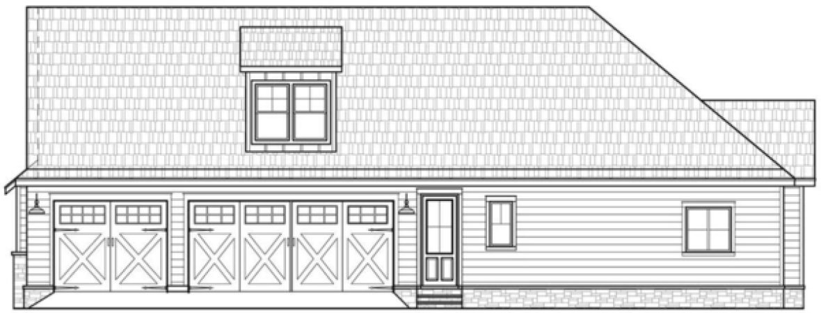 Right Elevation for House Plan #900032