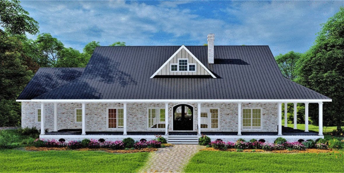 Full Rendering for House Plan #430902