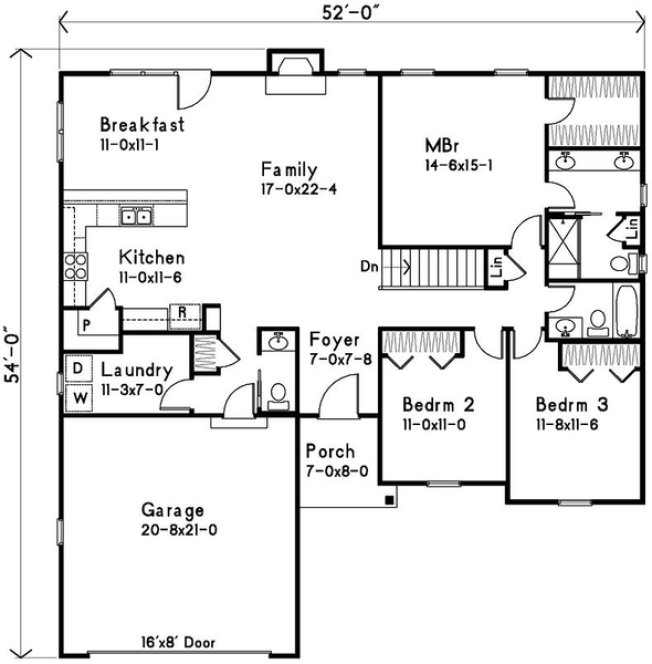 Main Floor Plan for House Plan #416671
